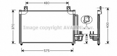 AVA QUALITY COOLING ka5031 -  Конденсатор, кондиционер